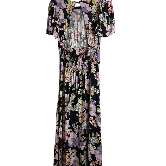AFRM Jamie Print Open Back Short Sleeve Dress Floral Size small - Picture 8 of 8